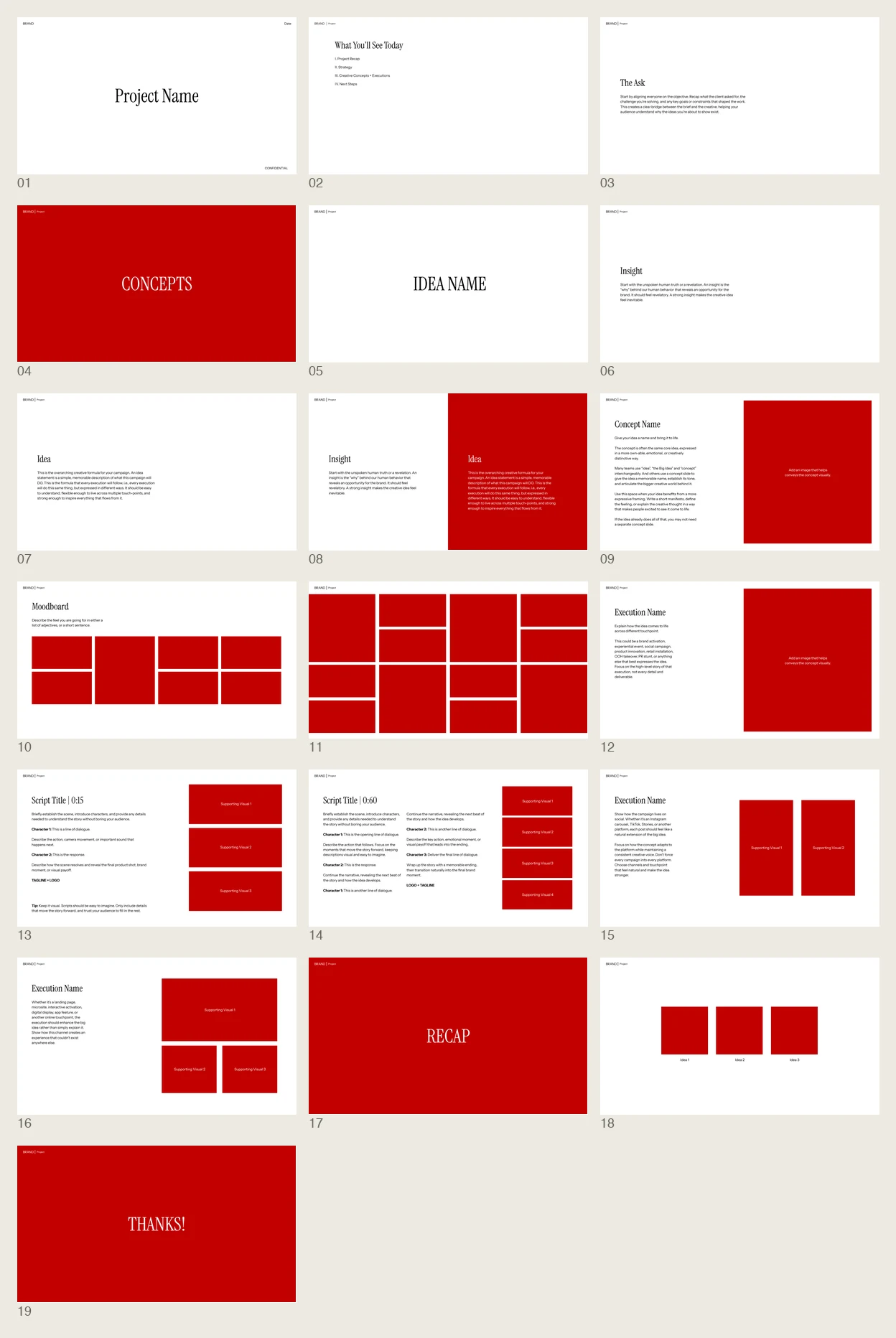 All full template slides